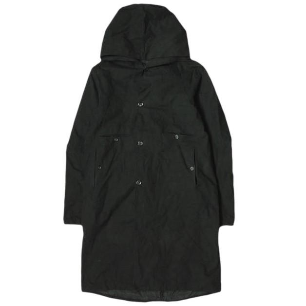 新品 ATELIER SUPPAN アトリエスパン A1714 Heavy Cotton Hooded Long Coat  HAND DYED ハンドダイ フーデッドロングコート 2 BLACK g10070 | 