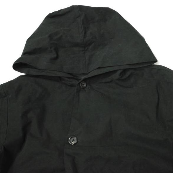 新品 ATELIER SUPPAN アトリエスパン A1714 Heavy Cotton Hooded Long Coat  HAND DYED ハンドダイ フーデッドロングコート 2 BLACK g10070 |  | 03