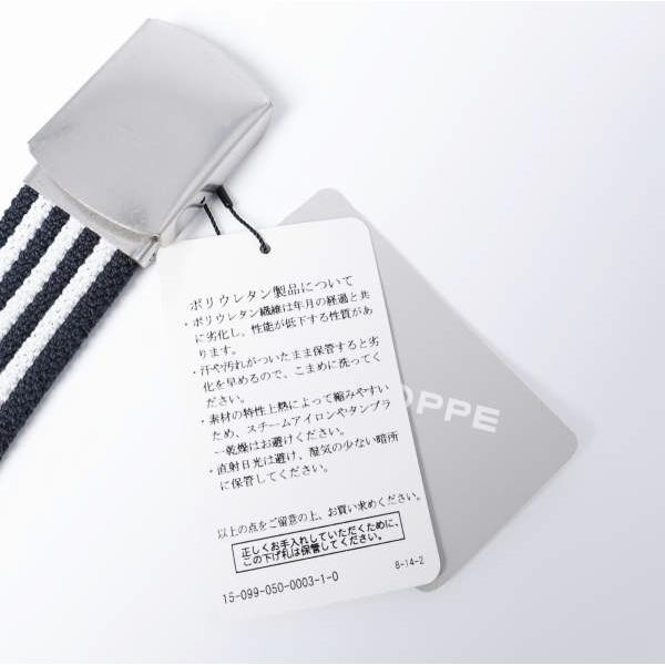 新品 L'ECHOPPE x WINS FACTORY レショップ ウインズファクトリー 別注 日本製 ボーダーガチャベルト BLACK/WHITE キャンバス GIベルト |  | 04