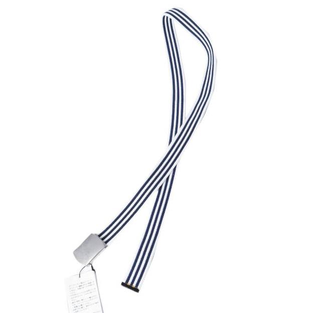 新品 L'ECHOPPE x WINS FACTORY レショップ ウインズファクトリー 別注 日本製 ボーダーガチャベルト Free NAVY/WHITE キャンバス GIベルト |  | 01