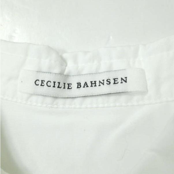 CECILIE BAHNSEN セシリーバンセン Esther Dress ギャザーシャツワンピース 1577-343-7524 UK6 ホワイト 半袖 ミニ トップス g10088 |  | 02