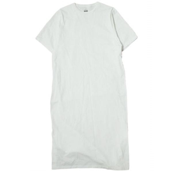 Graphpaper グラフペーパー 日本製 Jersey S/S Dress ジャージーショートスリーブワンピース 00 ホワイト 半袖 Tシャツ トップス g10092 | 