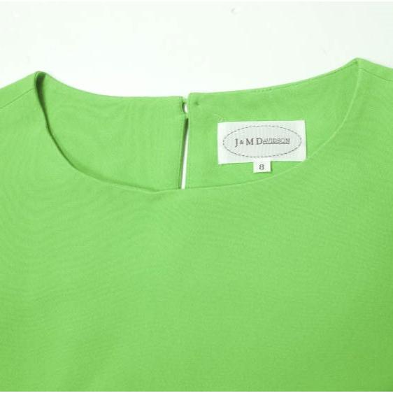 J＆M Davidson ジェイアンドエムデヴィッドソン パステルカラーノースリーブフレアワンピース 7652DS-19006 8 グリーン 膝丈 ドレス g10104 |  | 03