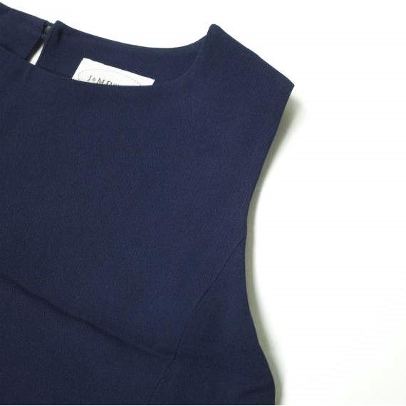 J＆M Davidson ジェイアンドエムデヴィッドソン 日本製 ノースリーブフレアワンピース 7652B-19006 8 ネイビー 膝丈 ドレス g10105 |  | 04