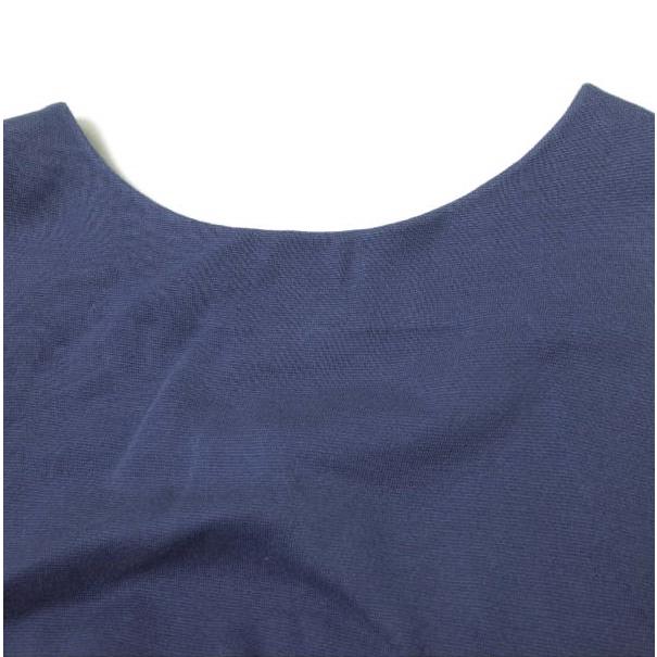 J＆M Davidson ジェイアンドエムデヴィッドソン バイカラーノースリーブコットンニットワンピース 627-17031 XS ブルー/ネイビー g10107 |  | 03