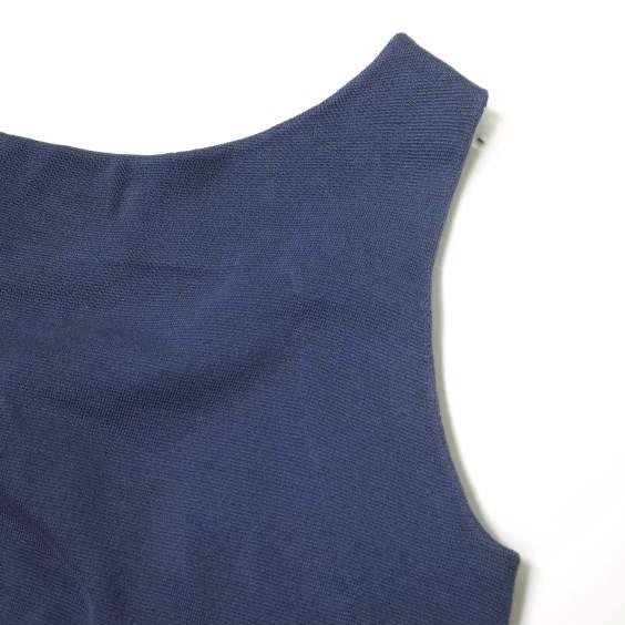 J＆M Davidson ジェイアンドエムデヴィッドソン バイカラーノースリーブコットンニットワンピース 627-17031 XS ブルー/ネイビー g10107 |  | 04