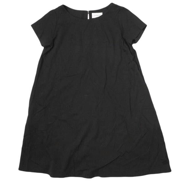 J＆M Davidson ジェイアンドエムデヴィッドソン コットン天竺クルーネックショートスリーブワンピース ?76420A-20062B 8 ブラック ドレス | 