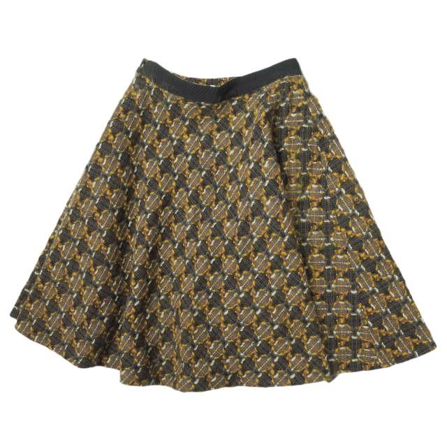 J＆M Davidson ジェイアンドエムデヴィッドソン 日本製 編み込みウール フレアスカート 7571-18957 8 ブラウン ボトムス g10116 |  | 01