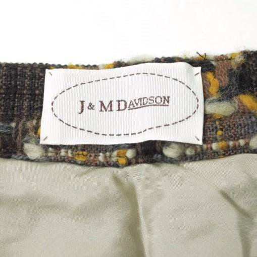 J＆M Davidson ジェイアンドエムデヴィッドソン 日本製 編み込みウール フレアスカート 7571-18957 8 ブラウン ボトムス g10116 |  | 02