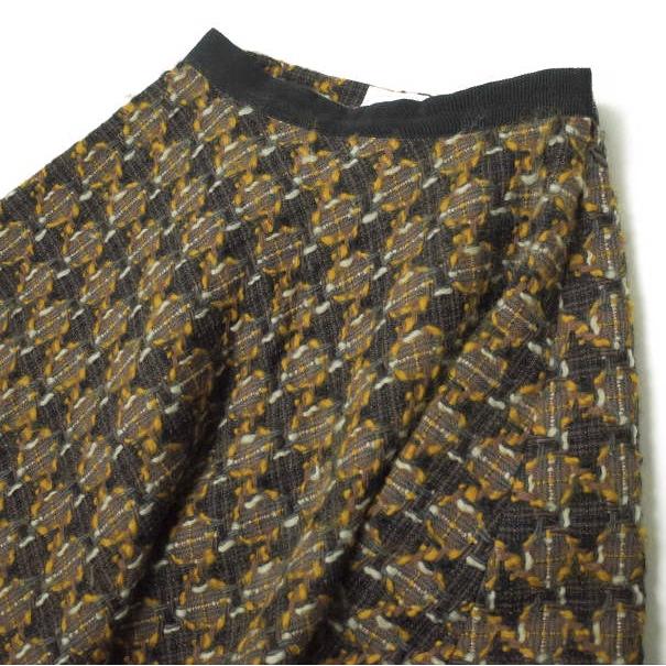J＆M Davidson ジェイアンドエムデヴィッドソン 日本製 編み込みウール フレアスカート 7571-18957 8 ブラウン ボトムス g10116 |  | 03