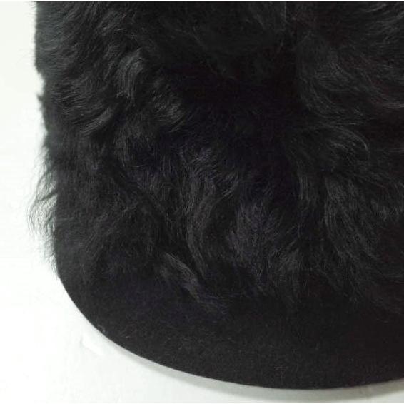 新品 LANVIN ランバン フランス製 ファー付き ウールフェルトキャップ 58 BLACK ボーラー ハット 帽子 g10129 |  | 02