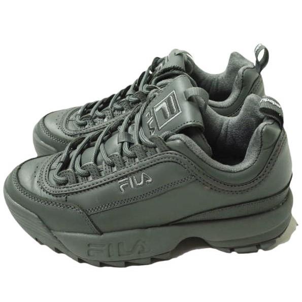 FILA x Graphpaper フィラ グラフペーパー 別注 DISRUPTOR ディスラプター US6(24cm) GRAY F0381 レザー ダッドスニーカー g10157｜looponline｜02