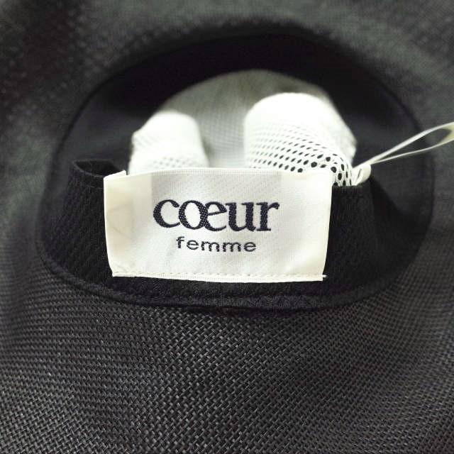 coeur femme クール ファム 日本製 リボンペーパーハット F111308 Free ブラック 麦わら帽子 帽子 g10173 |  | 06