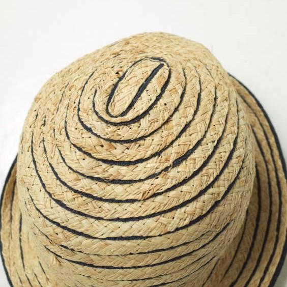 オートモード平田 H.at 日本製 ボーダーストローハット ONE SIZE ナチュラル/ブラック 麦わら帽子 カンカン帽 パナマハット 帽子 g10175 |  | 05