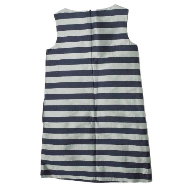 Ballsey ボールジィ 日本製 ノースリーブボーダーワンピース 11-06-41-06003 38 シルバー/ネイビー TOMORROWLAND ドレス トップス g10184 |  | 01