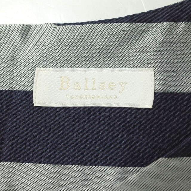 Ballsey ボールジィ 日本製 ノースリーブボーダーワンピース 11-06-41-06003 38 シルバー/ネイビー TOMORROWLAND ドレス トップス g10184 |  | 02