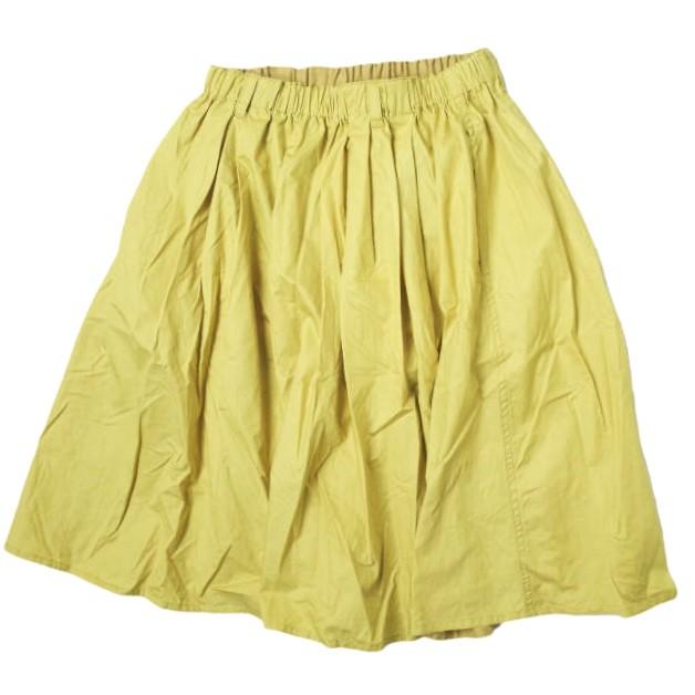 DRESSTERIOR ドレステリア 日本製 コンパクトスピンツイル ボリュームスカート 085-72086 イエロー ギャザー プリーツ イージー g10196 | 