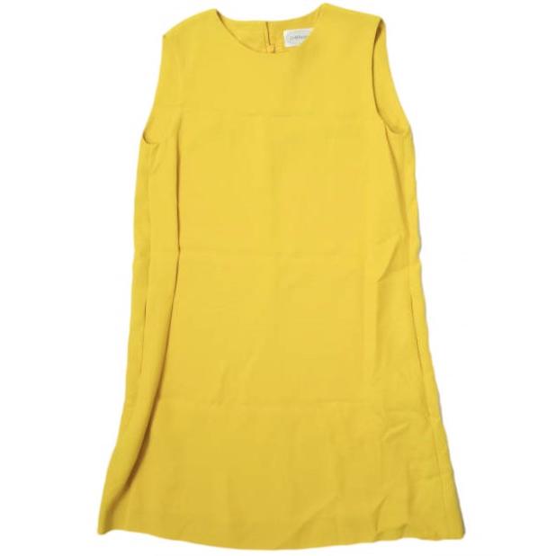 J＆M Davidson ジェイアンドエムデヴィッドソン パステルカラー ノースリーブフレアワンピース ?8179-19006 8 イエロー ドレス g10199 | 