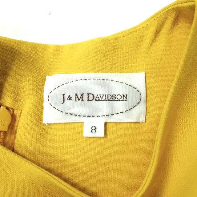 J＆M Davidson ジェイアンドエムデヴィッドソン パステルカラー ノースリーブフレアワンピース ?8179-19006 8 イエロー ドレス g10199 |  | 02