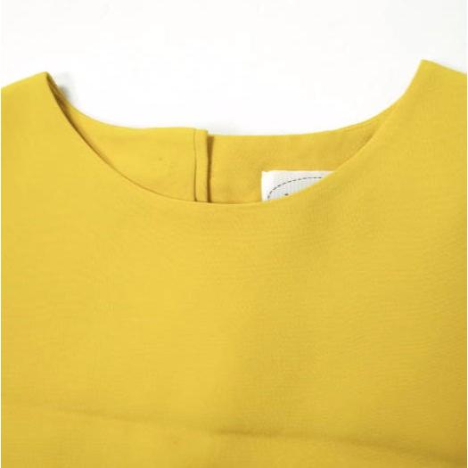 J＆M Davidson ジェイアンドエムデヴィッドソン パステルカラー ノースリーブフレアワンピース ?8179-19006 8 イエロー ドレス g10199 |  | 03