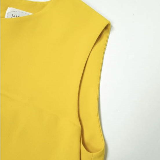 J＆M Davidson ジェイアンドエムデヴィッドソン パステルカラー ノースリーブフレアワンピース ?8179-19006 8 イエロー ドレス g10199 |  | 04