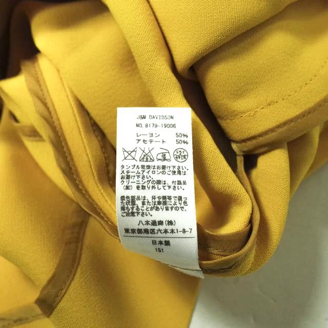 J＆M Davidson ジェイアンドエムデヴィッドソン パステルカラー ノースリーブフレアワンピース ?8179-19006 8 イエロー ドレス g10199 |  | 06