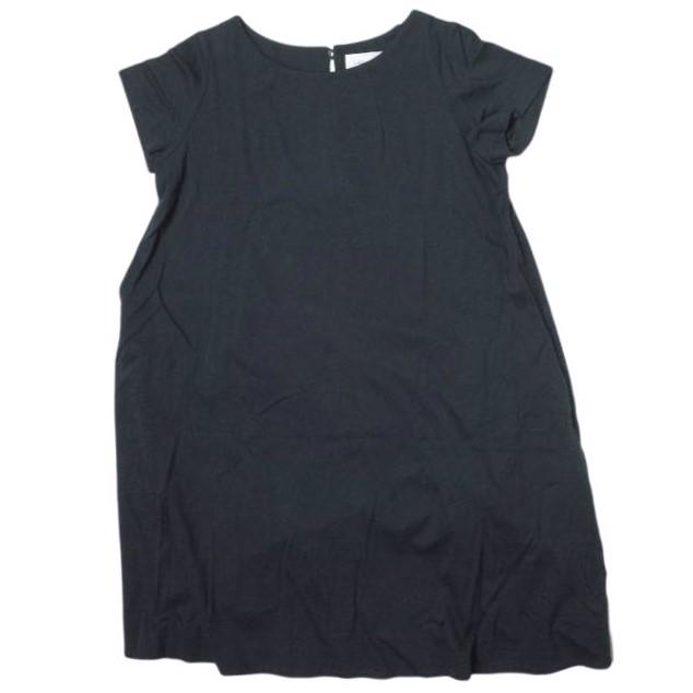 J＆M Davidson ジェイアンドエムデヴィッドソン 日本製 天竺クルーネックフレアワンピース 7642DA-200628 8 ネイビー 半袖 トップス g10200 | 