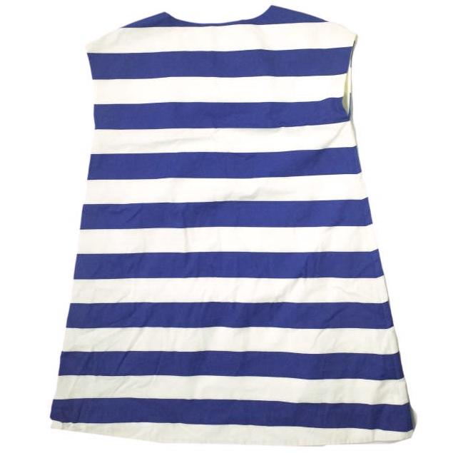 J＆M Davidson ジェイアンドエムデヴィッドソン 日本製 ワイドボーダーノースリーブワンピース 7883A-19084 8 ブルー ドレス g10205 |  | 01