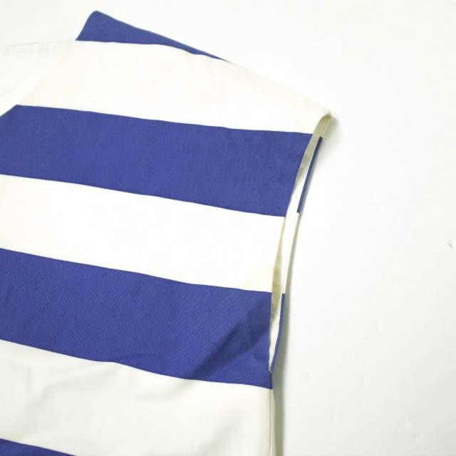 J＆M Davidson ジェイアンドエムデヴィッドソン 日本製 ワイドボーダーノースリーブワンピース 7883A-19084 8 ブルー ドレス g10205 |  | 04