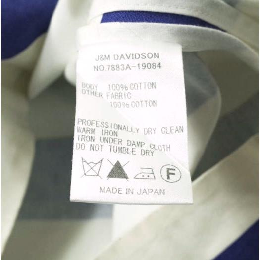 J＆M Davidson ジェイアンドエムデヴィッドソン 日本製 ワイドボーダーノースリーブワンピース 7883A-19084 8 ブルー ドレス g10205 |  | 08