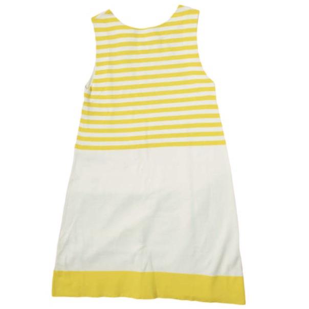 J＆M Davidson ジェイアンドエムデヴィッドソン ボーダーノースリーブコットンニットワンピース 556-17001 S イエロー ドレス g10206 |  | 01
