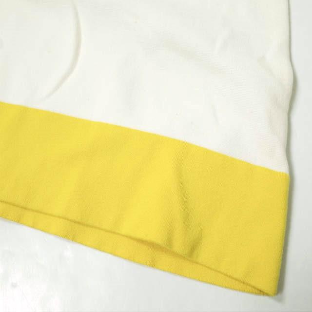 J＆M Davidson ジェイアンドエムデヴィッドソン ボーダーノースリーブコットンニットワンピース 556-17001 S イエロー ドレス g10206 |  | 05