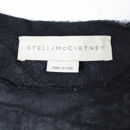 Stella McCartney ステラマッカートニー イタリア製 コットンシルク フラワーレース Vネックニット UP56 2013 04126 40 NAVY セーター |  | 02