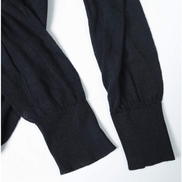 Stella McCartney ステラマッカートニー イタリア製 コットンシルク フラワーレース Vネックニット UP56 2013 04126 40 NAVY セーター |  | 05