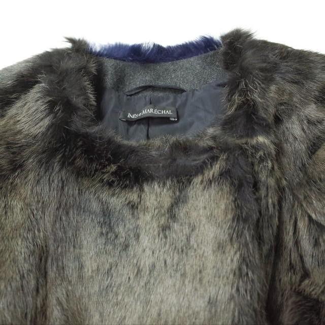 極美品✨️イネスエマーシャル フォックス ラビット 毛皮 ファーコート フランス製 極美品✨️イネスエマーシャル フォックス ラビット 毛皮 ファーコート