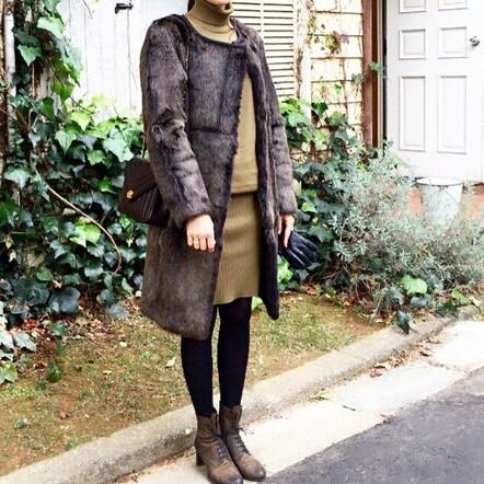 INES＆MARECHAL x edit.for LuLu イネスエマーシャル エディットフォールル 別注 フランス製 ラビットファーコート 36 ノーカラー g10304 |  | 02