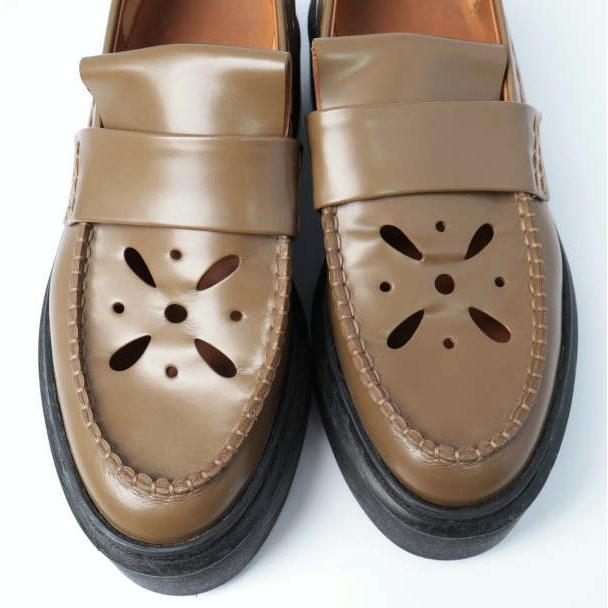 CELINE セリーヌ フィービー期 Perforated Loafer 厚底ラバーソール