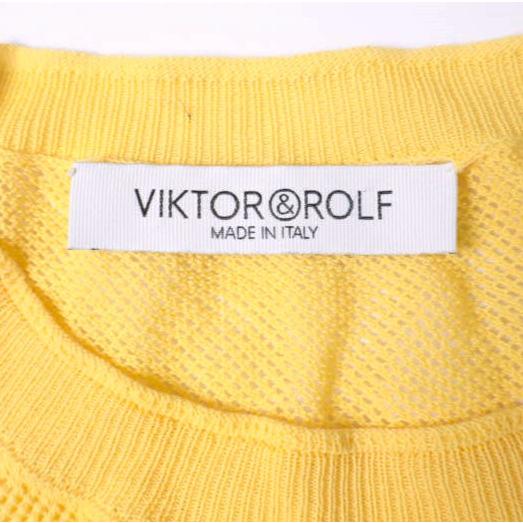 VIKTOR＆ROLF ヴィクターアンドロルフ イタリア製 15SS コットンメッシュ ショートスリーブニット S44HA0194 S15262 XS YELLOW セーター |  | 02