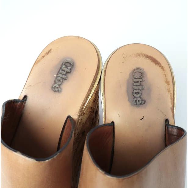 Chloe クロエ カミーユ ウエッジソールレザーサンダル CH22562 37.5