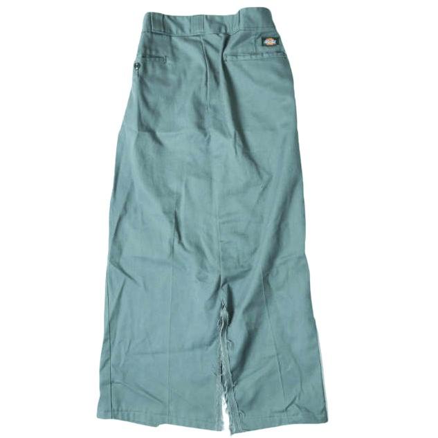 BONUM x Dickies ボナム ディッキーズ 18AW 別注 T/C リメイクラップロングスカート GREEN ジャーナルスタンダード カットオフ ボトムス |  | 01
