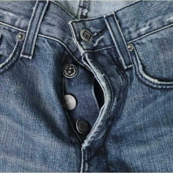KSUBI スビ アメリカ製 DEE DEE ダメージ加工スリムストレートデニムパンツ 28 Vintage Indigo ボタンフライ ジーンズ TSUBI ボトムス |  | 03