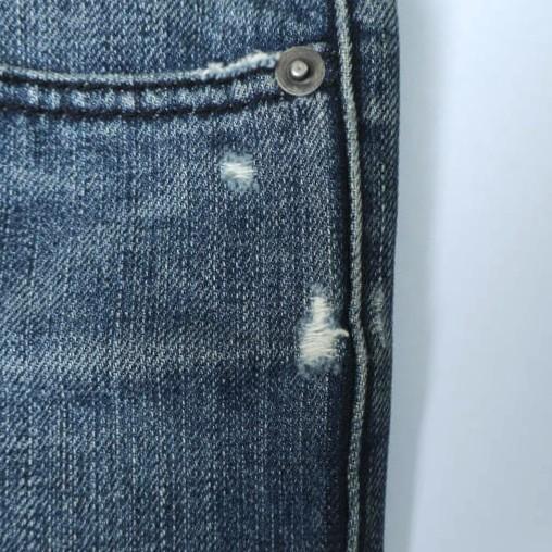 KSUBI スビ アメリカ製 DEE DEE ダメージ加工スリムストレートデニムパンツ 28 Vintage Indigo ボタンフライ ジーンズ TSUBI ボトムス |  | 04