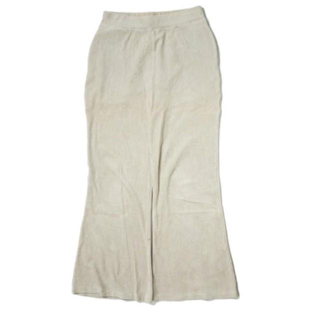 Ray BEAMS レイビームス 19AW コードベロアフレアーパンツ 63-23-0316-101 1 Lt.BEIGE コーデュロイ ベルベット イージー ボトムス g10366 | 