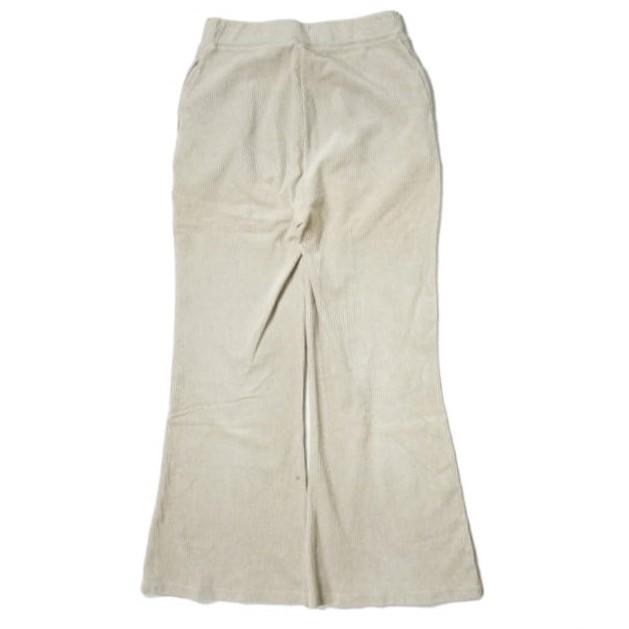 Ray BEAMS レイビームス 19AW コードベロアフレアーパンツ 63-23-0316-101 1 Lt.BEIGE コーデュロイ ベルベット イージー ボトムス g10366 |  | 01