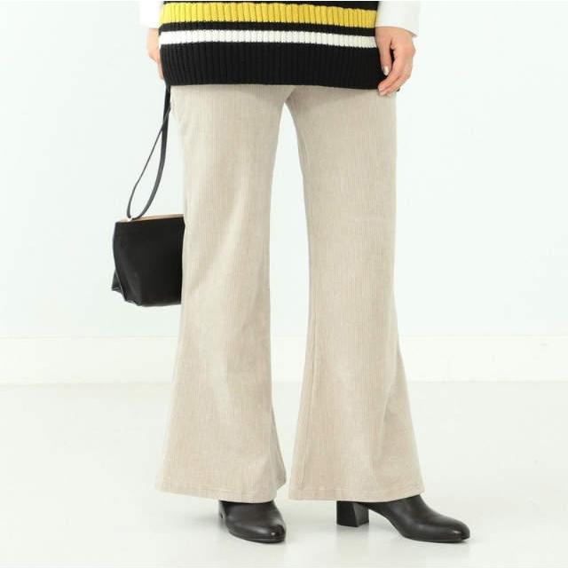 Ray BEAMS レイビームス 19AW コードベロアフレアーパンツ 63-23-0316-101 1 Lt.BEIGE コーデュロイ ベルベット イージー ボトムス g10366 |  | 07
