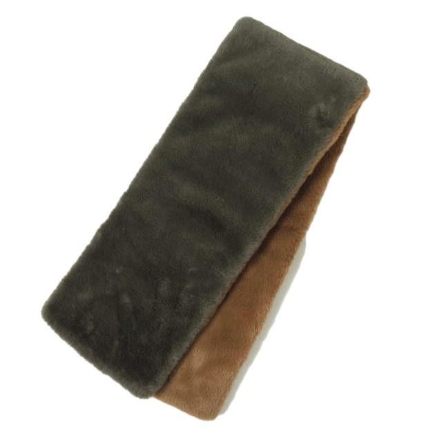 INFIELDER DESIGN x BEAMS BOY インフィールダーデザイン ビームスボーイ 22AW リバーシブルファーマフラー 13-45-0027-412 BROWN g10377 | 