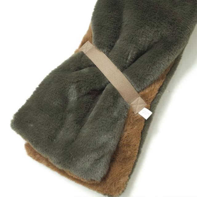 INFIELDER DESIGN x BEAMS BOY インフィールダーデザイン ビームスボーイ 22AW リバーシブルファーマフラー 13-45-0027-412 BROWN g10377 |  | 03