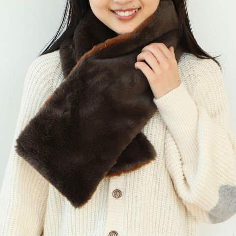 INFIELDER DESIGN x BEAMS BOY インフィールダーデザイン ビームスボーイ 22AW リバーシブルファーマフラー 13-45-0027-412 BROWN g10377 |  | 07