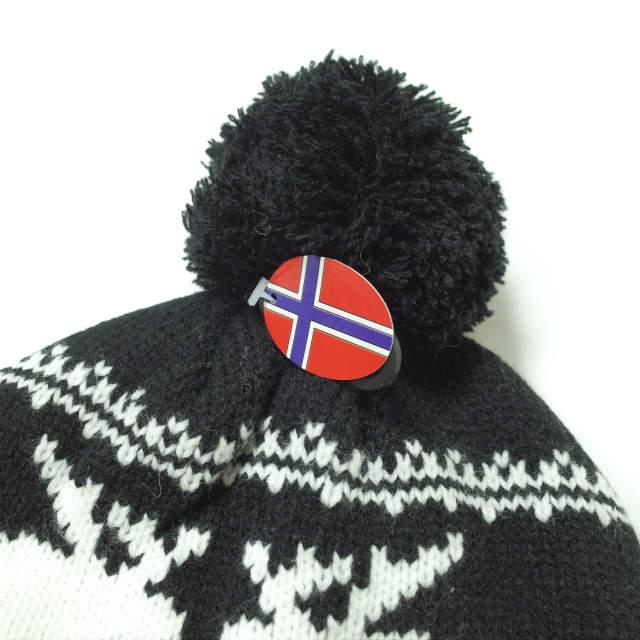 新品 STARZONE NORWAY DESIGN ボンボン付き ノルディック柄ニットキャップ BLACK/WHITE NORGE ニット帽 ワッチキャップ ビーニー g10395 |  | 03