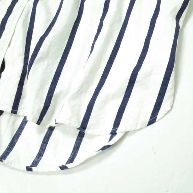 UNUSED アンユーズド 18AW 日本製 STRIPE SHIRTS コットンシルクストライプシャツ US1486 0 ホワイト/ネイビー 長袖 バックスリット g10410 |  | 04